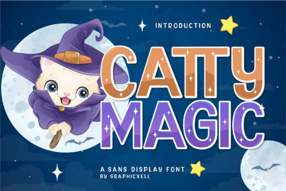 Catty Magic: A Friendly Display Font for Creative Projects